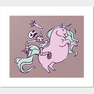 Riding Unicorns Posters and Art